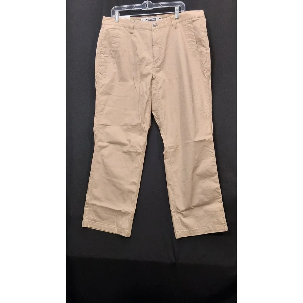 Mountain Khakis All Mountain Pant Relaxed Fit Tan Organic Cotton 38x30 Mens